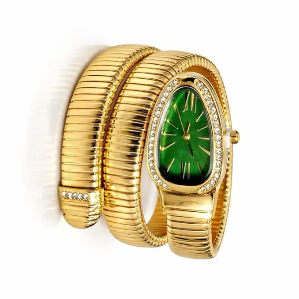 Spiral_Wrap_Gold_Watch_with_Green_Dial