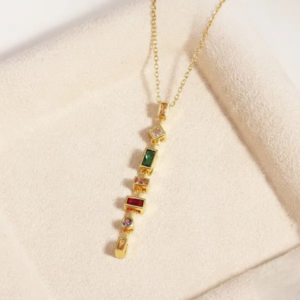 Gold_Alloy_Multi_Stone_Geometric_Drop_Pendant_Necklace_For_Women