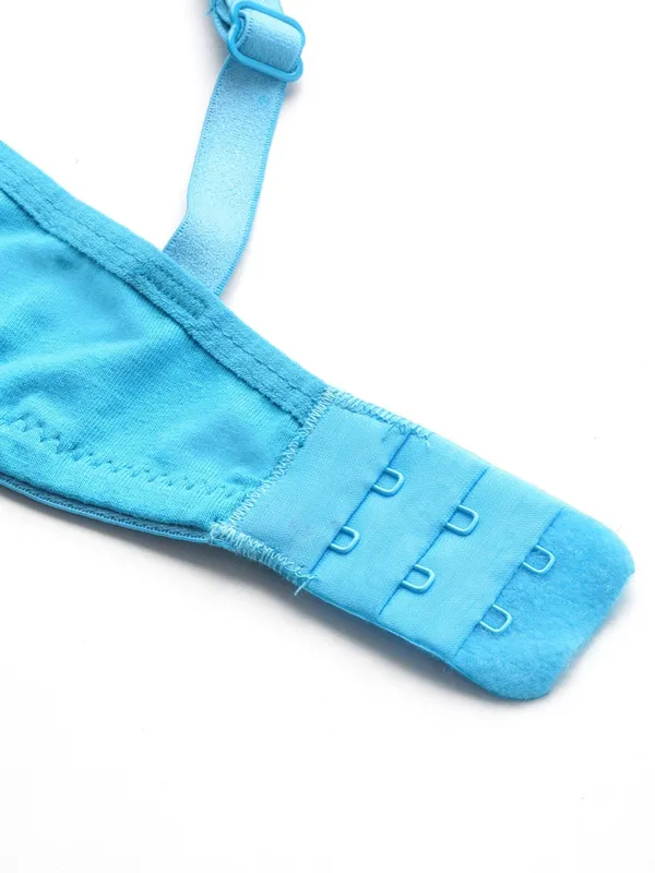 Azure_Blue_Seamless_Comfort_T-Shirt_Bra_-_Non-Padded,_Non-Wired_For_Women