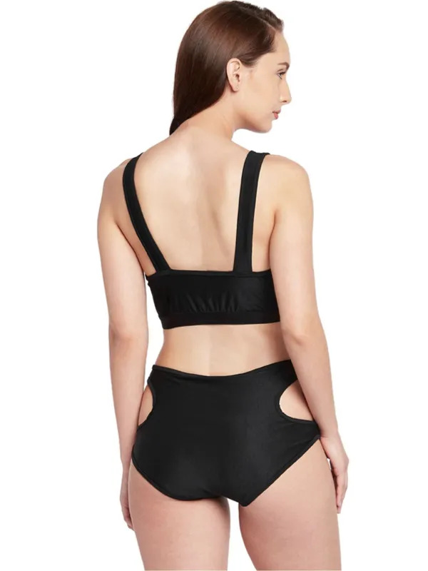 Black_Buttoned_Blouse_Styled_Swim_Top_With_Side_Cut_Out_High_Waist_Bottoms_With_Removable_Cups_For_Women