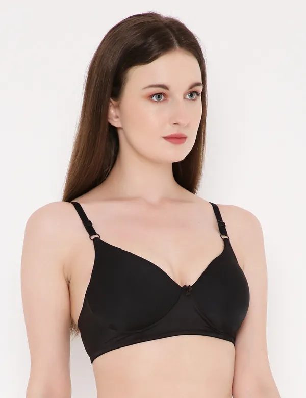 Black_Non-Wired_&_Heavily_Padded_With_Medium_Coverage_T-Shirt_Bra_For_Women