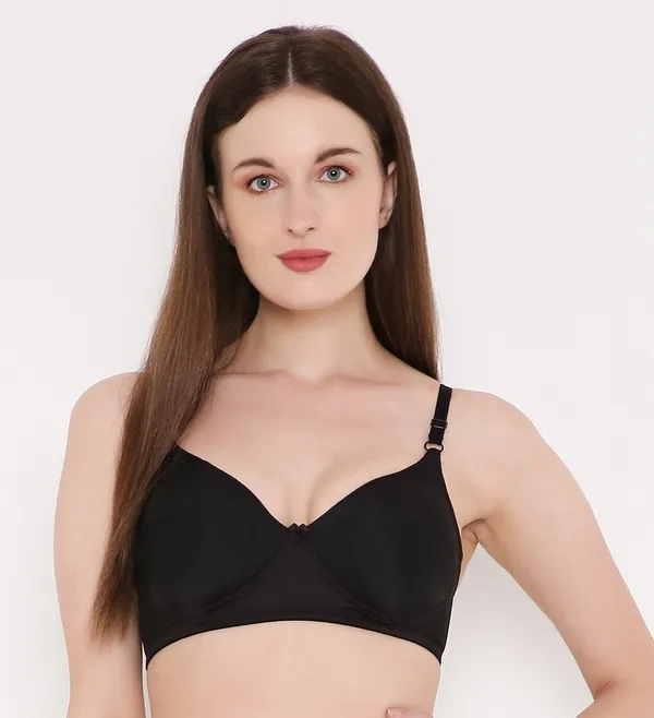 Black_Non-Wired_&_Heavily_Padded_With_Medium_Coverage_T-Shirt_Bra_For_Women