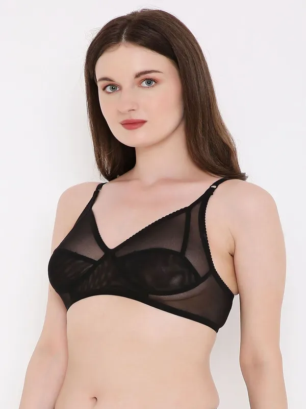 Black_Non-Wired_&_Non_Padded_With_Medium_Coverage_T-Shirt_Bra_For_Women
