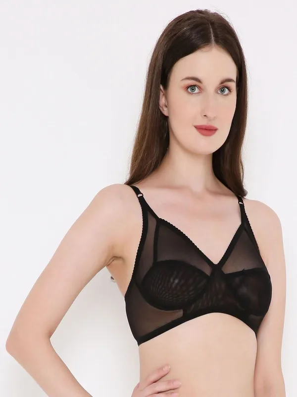 Black_Non-Wired_&_Non_Padded_With_Medium_Coverage_T-Shirt_Bra_For_Women