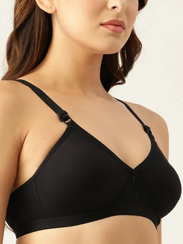 Black_Criss_Cross_Comfort_T-Shirt_Bra_-_Seamless,_Non-Padded,_Non-Wired._For_Women