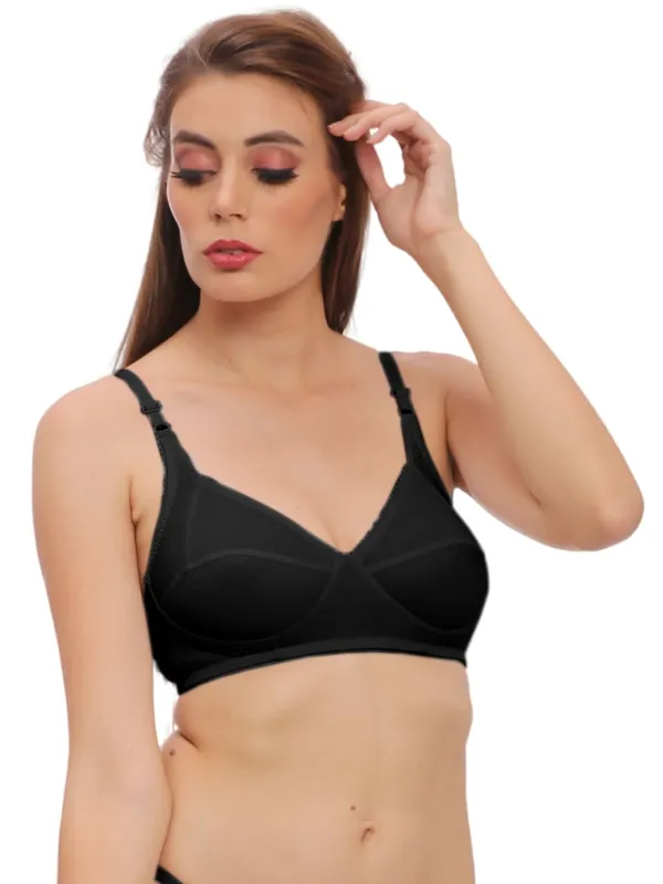 Black_Jacquard_Comfort_Non-Padded,_Non-Wired_Bra_With_Medium_Coverage_For_Women