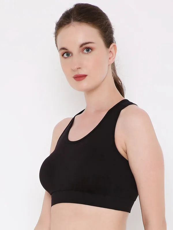 Black_Removable_Pads_Sport_Bra_For_Women