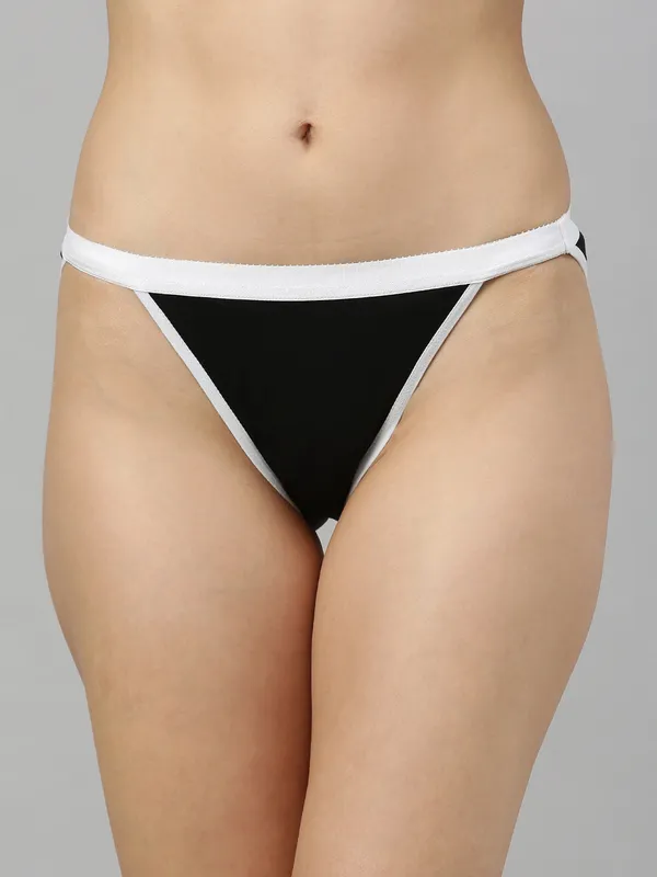 Black_&_White_Mid_Rise_Soft_Cotton_Tanga_Panty_For_Women