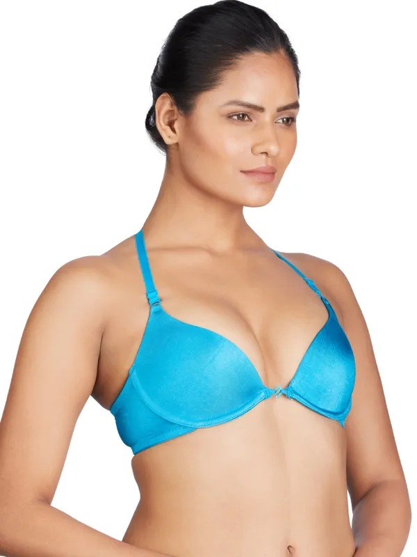 Blue_Underwired_&_Heavily_Padded_With_Half_Coverage_Balconette_Bra_For_Women