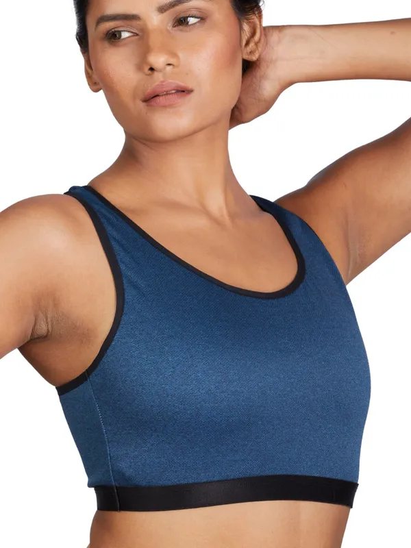 Blue_Nylon_Sports_Bra_For_Women