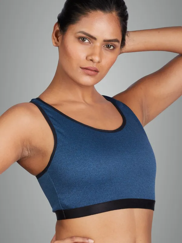 Blue_Nylon_Sports_Bra_For_Women