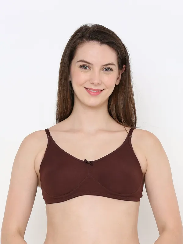 Brown_Full_Support_Cotton_Bra_|_Non-Padded,_Non-Wired_&_Full_Coverage_With_Seamless_Cup_For_Women