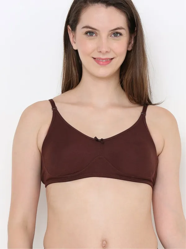 Brown_Full_Support_Cotton_Bra_|_Non-Padded,_Non-Wired_&_Full_Coverage_With_Seamless_Cup_For_Women