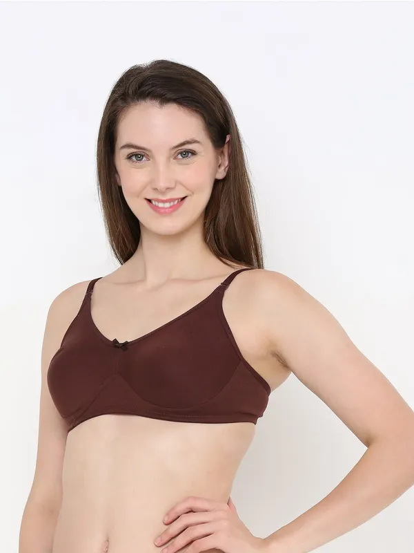 Brown_Full_Support_Cotton_Bra_|_Non-Padded,_Non-Wired_&_Full_Coverage_With_Seamless_Cup_For_Women