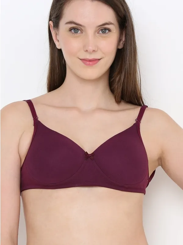Burgundy_Luxecomfort_Padded_Non_Wired_Backless_Bra_For_Women
