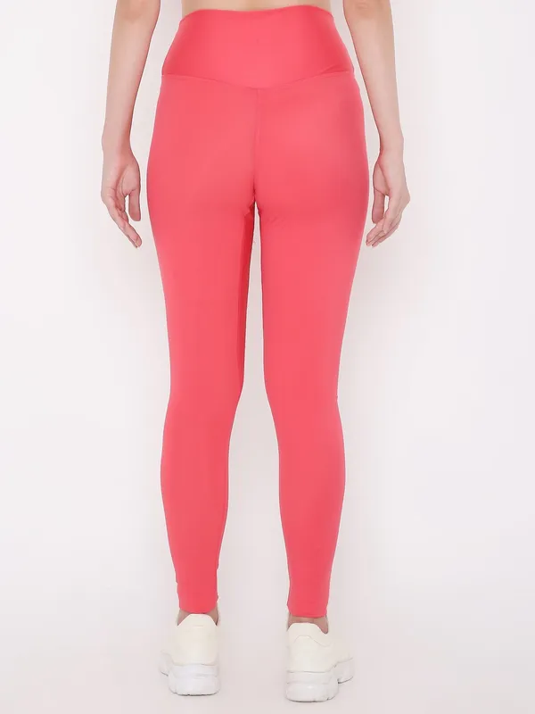 Red_Ankle_Length_Solid_Sports_Leggings_For_Women