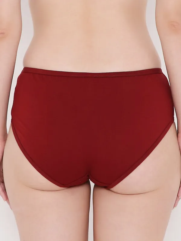 Cherry_Red_Mid_Rise_Soft_Cotton_Hipster_Panty_For_Women