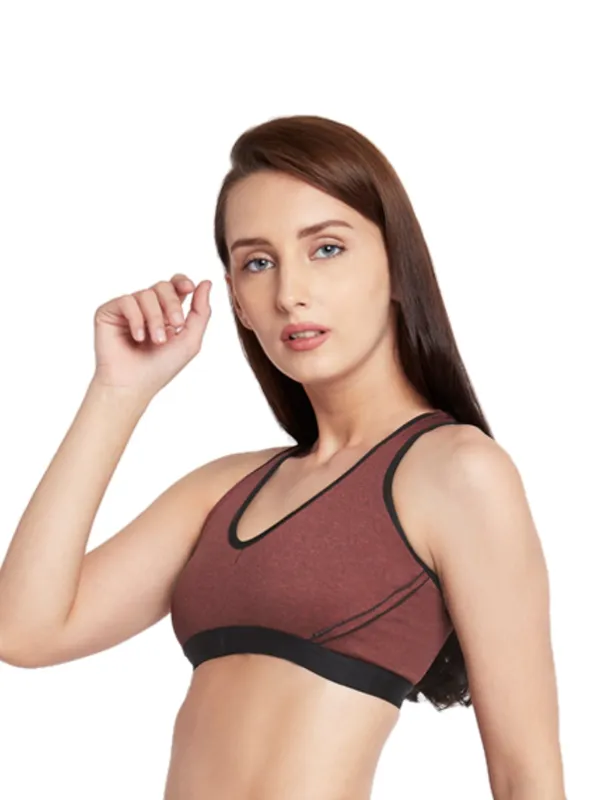 Dark_Brown_Nylon_Sports_Bra_For_Women