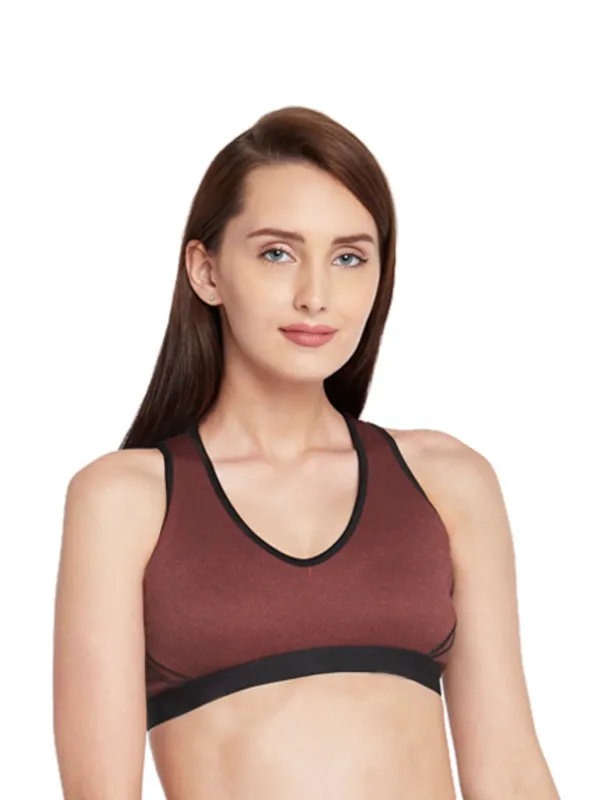 Dark_Brown_Nylon_Sports_Bra_For_Women