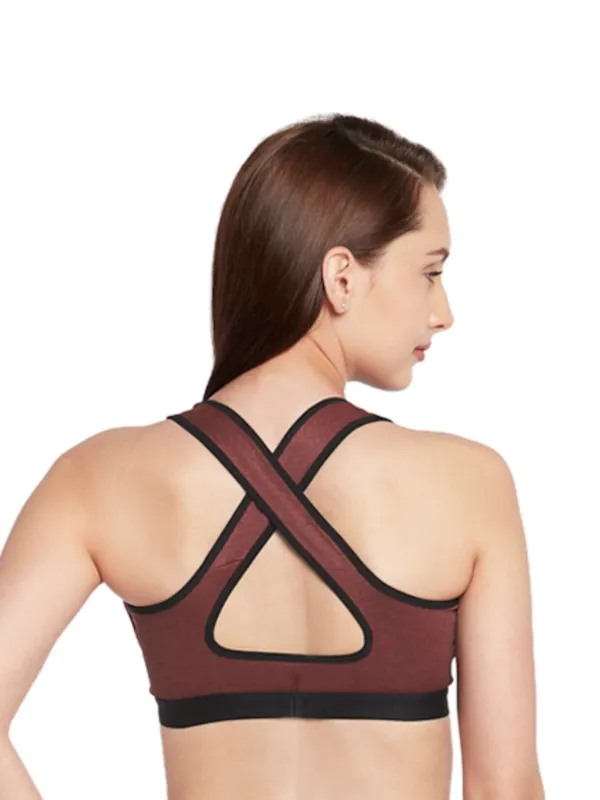 Dark_Brown_Nylon_Sports_Bra_For_Women