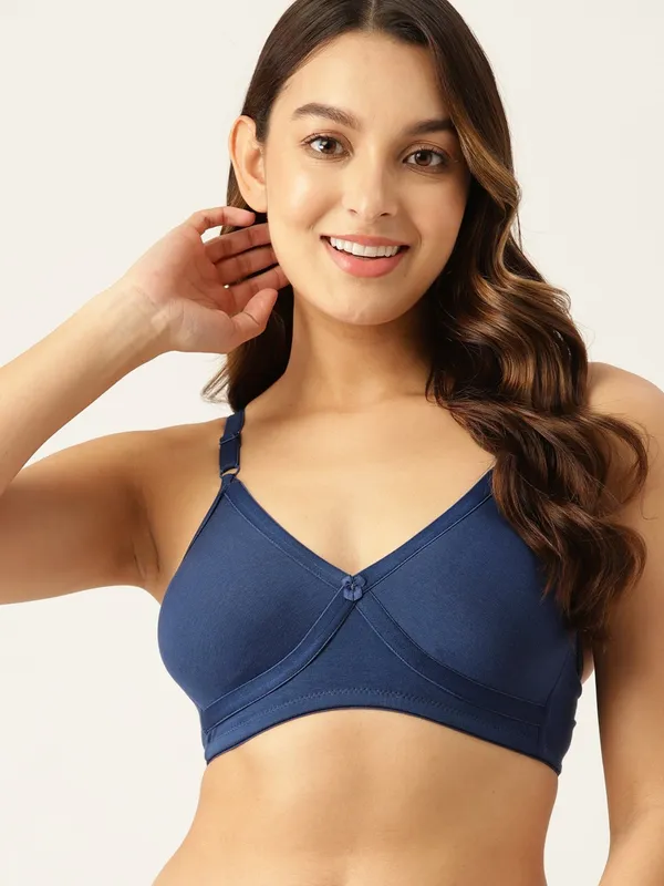 Navy_Blue_Cross_Over_Rounded_Seamless_Comfort_T-Shirt_Bra_-_Non-Padded,_Non-Wired_For_Women