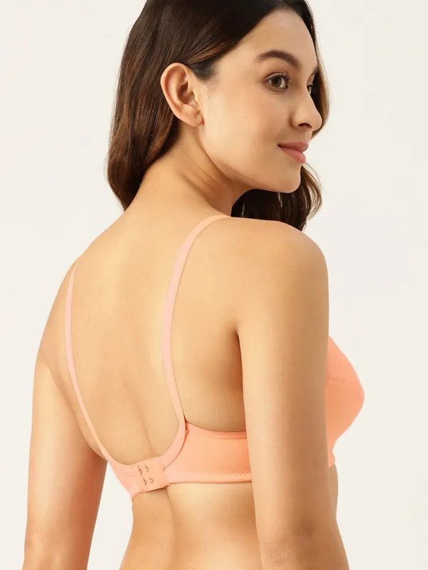 Pastel_Orange_Seamed_Seamless_Comfort_T-Shirt_Bra_-_Non-Padded,_Non-Wired_For_Women