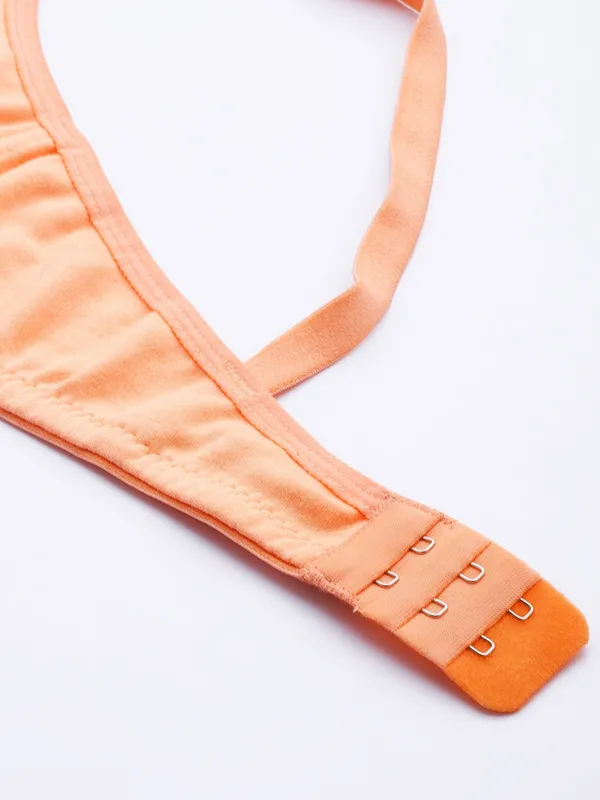 Pastel_Orange_Seamless_Comfort_T-Shirt_Bra_-_Non-Padded,_Non-Wired_For_Women