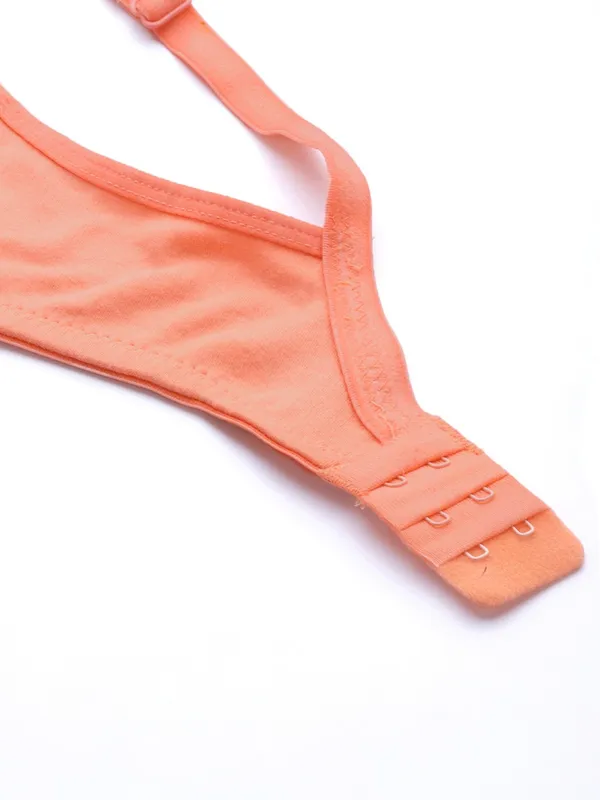 Peach_Seamed_Seamless_Comfort_T-Shirt_Bra_-_Non-Padded,_Non-Wired_For_Women
