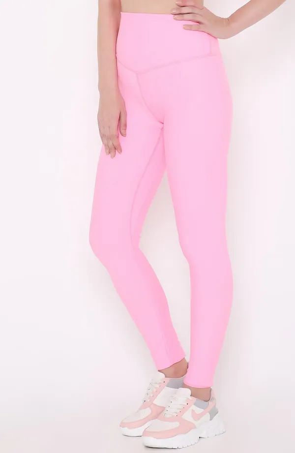 Pink_Ankle_Length_Solid_Sports_Leggings_For_Women