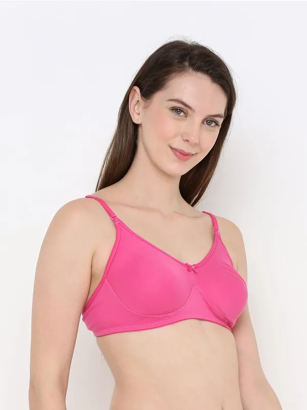 Pink_Full_Support_Cotton_Bra_|_Non-Padded,_Non-Wired_&_Full_Coverage_With_Seamless_Cup_For_Women