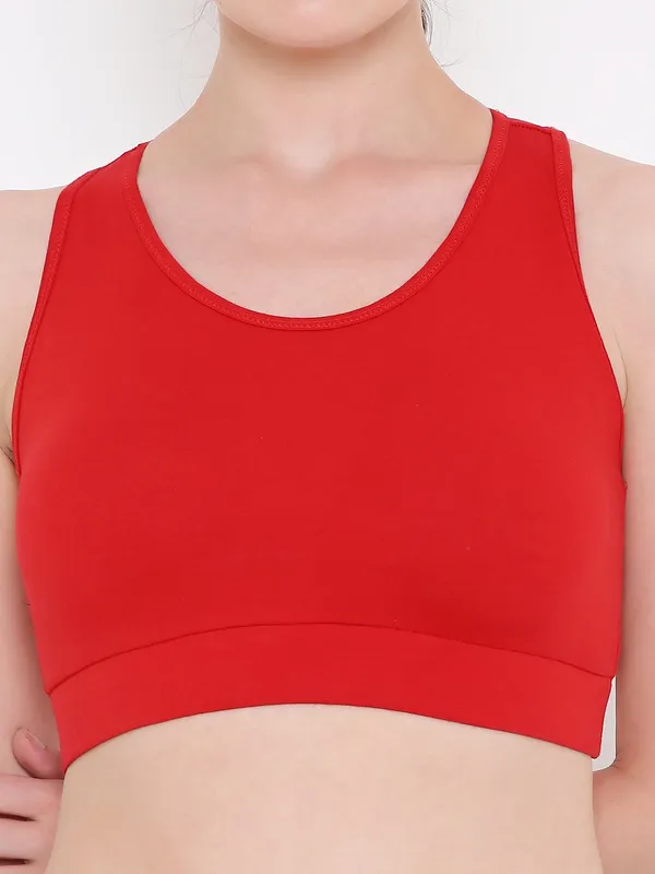 Red_Removable_Pads_Sport_Bra_For_Women