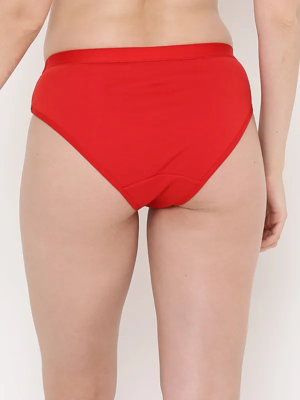 Red_Mid_Rise_Soft_Cotton/Spandex_Bikini_Panty_For_Women
