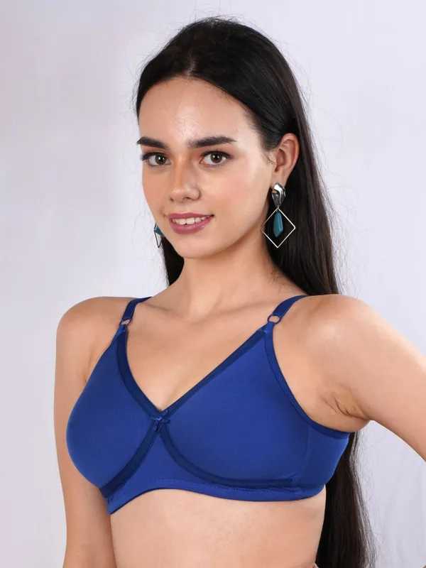 Royal_Blue_Cross_Over_Rounded_Seamless_Comfort_T-Shirt_Bra_-_Non-Padded,_Non-Wired_For_Women