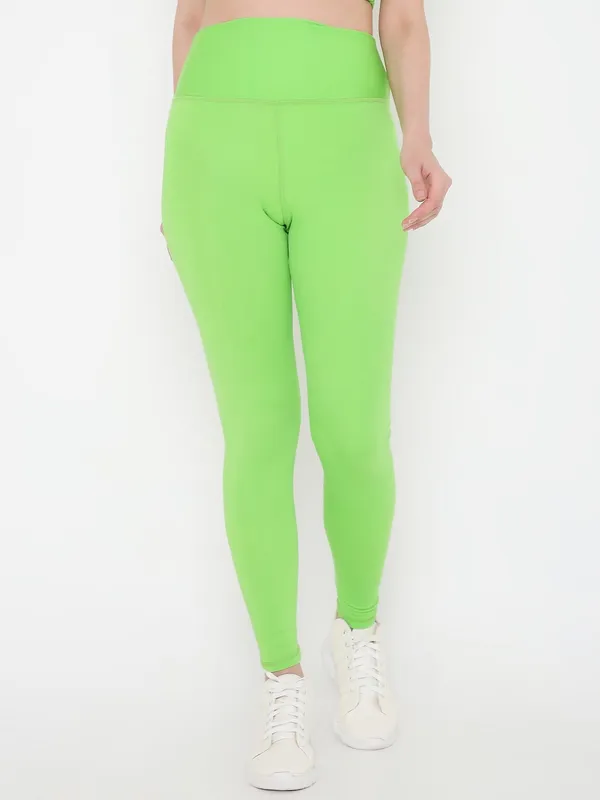 Sheen_Green_Ankle_Length_Solid_Sports_Leggings_For_Women
