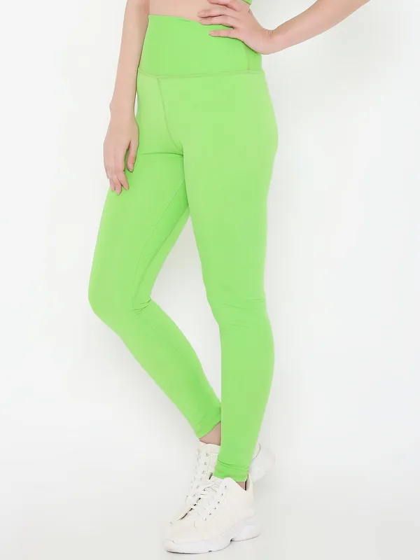 Sheen_Green_Ankle_Length_Solid_Sports_Leggings_For_Women