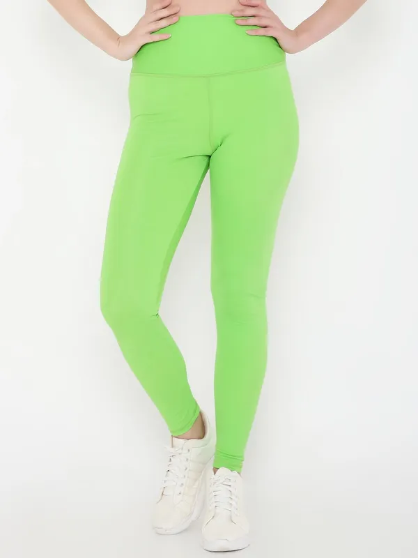 Sheen_Green_Ankle_Length_Solid_Sports_Leggings_For_Women