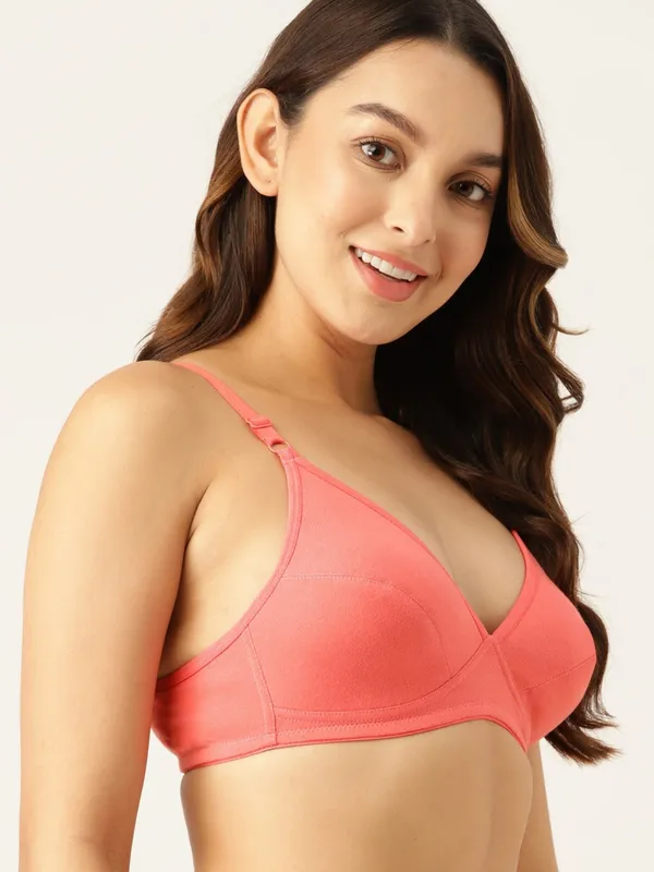 Talcam_Red_Seamed_Seamless_Comfort_T-Shirt_Bra_-_Non-Padded,_Non-Wired_For_Women