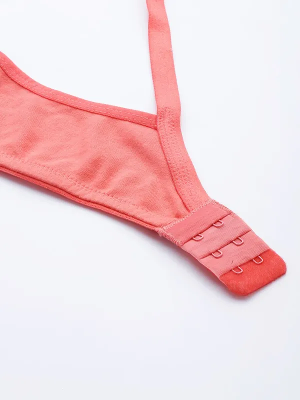 Talcam_Red_Seamed_Seamless_Comfort_T-Shirt_Bra_-_Non-Padded,_Non-Wired_For_Women