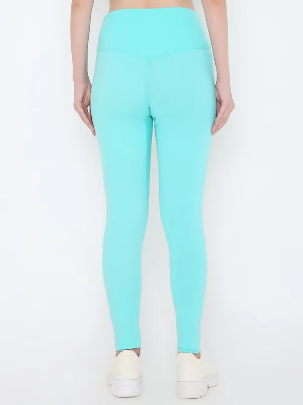Talcum_Blue_Ankle_Length_Solid_Sports_Leggings_For_Women