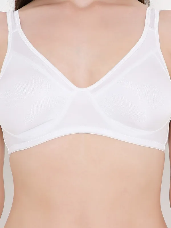White_Non-Wired_&_Non_Padded_With_Full_Coverage_Minimizer_Bra_For_Women