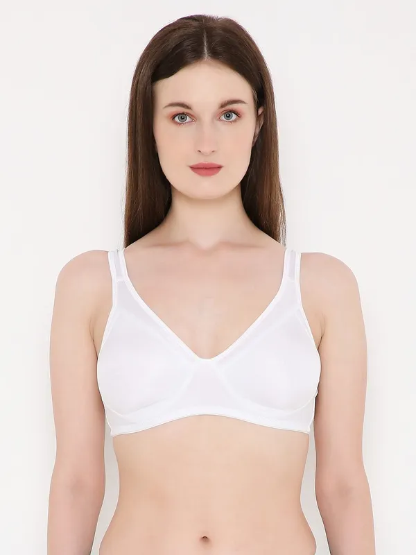 White_Non-Wired_&_Non_Padded_With_Full_Coverage_Minimizer_Bra_For_Women