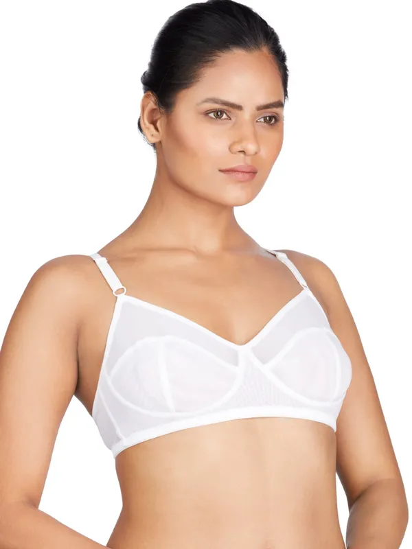 White_Non-Wired_&_Non_Padded_With_Medium_Coverage_T-Shirt_Bra_For_Women