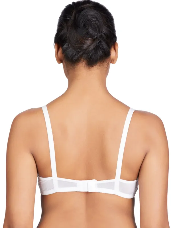 White_Non-Wired_&_Non_Padded_With_Medium_Coverage_T-Shirt_Bra_For_Women
