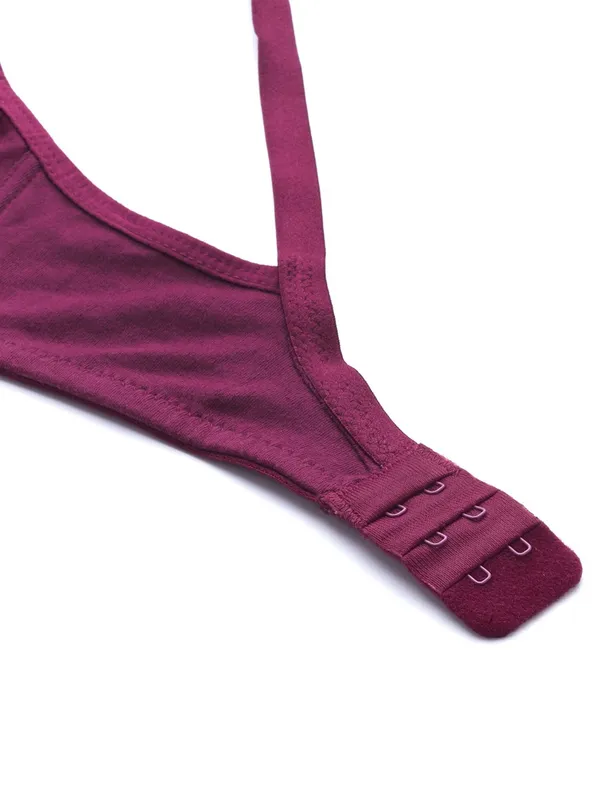 Wine_Seamed_Seamless_Comfort_T-Shirt_Bra_-_Non-Padded,_Non-Wired_For_Women