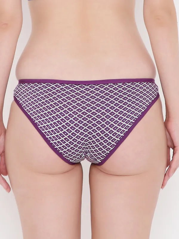 Purple_Assorted_Low_Waist_Printed_Bikini_Panty_For_Women