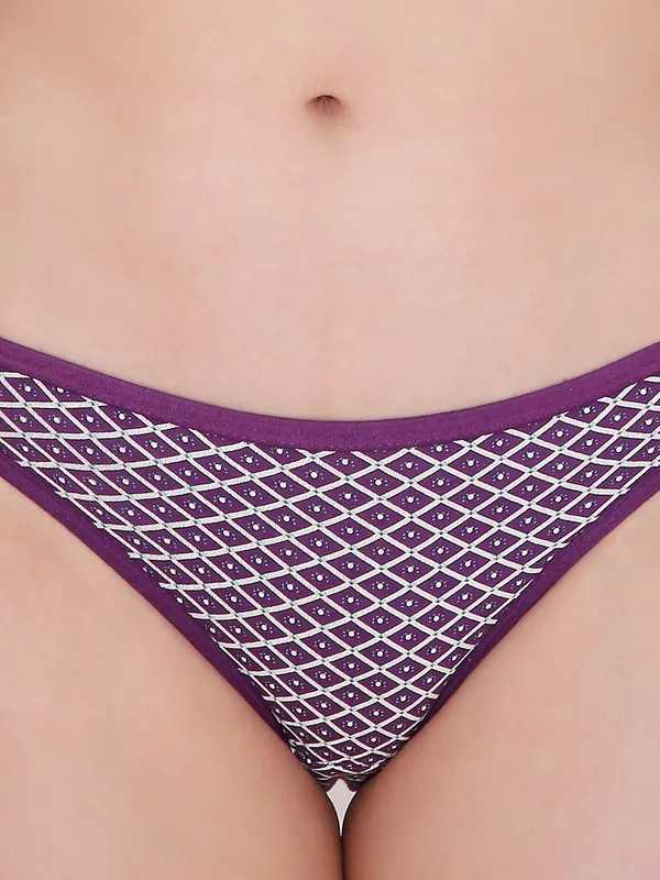 Purple_Assorted_Low_Waist_Printed_Bikini_Panty_For_Women