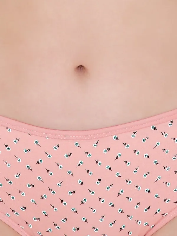 Peach_Assorted_Mid_Waist_Printed_Bikini_Panty_For_Women