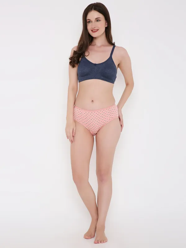 Peach_Assorted_Mid_Waist_Printed_Bikini_Panty_For_Women