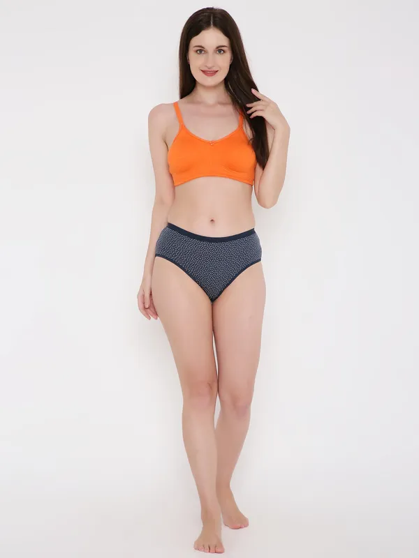 Dark_Blue_Assorted_Mid_Waist_Printed_Bikini_Panty_For_Women