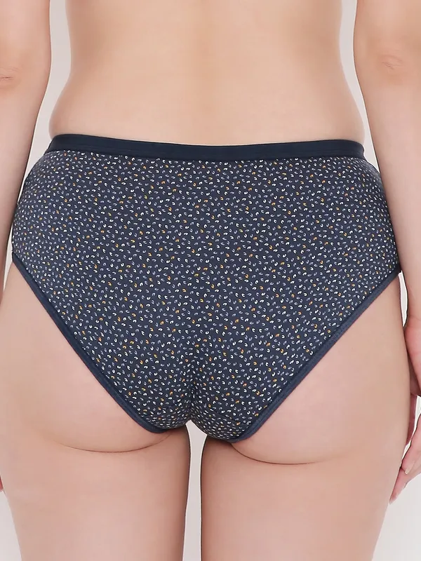 Dark_Blue_Assorted_Mid_Waist_Printed_Bikini_Panty_For_Women